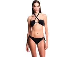 Emporio Armani pour femme. EW003391_AF20255 Bikini en lurex noir (XL), Beachwear, Polyamide