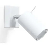 Sollux Applique RING blanc 1xGU10 10W acier 8x16x8cm