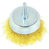 GEKO Brosse métallique pour perceuse 75mm 01529