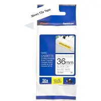 Brother TZe-S261 - (36 mm) - Noir sur blanc - Ruban