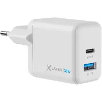 XLayer Powercharger 38W USB-C PD Dual Chargeur rapide Chargement rapide