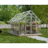Palram - Canopia Serre de jardin 8x12 pieds argent - - 701942 - octave