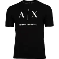 Armani Exchange T-Shirt noir / blanc