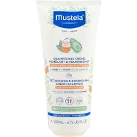 Mustela Bébé Detangling & Nourishing Cream Shampoo Shampooing de soin pour enfants 200 ml