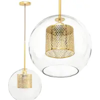 Toolight Lampe Suspendue APP554-1CP 20cm Gold
