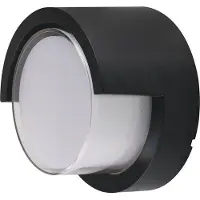 V-TAC Applique d'extérieur 12 W LED IP65 noire ronde VT-827 3000 K 1155 lm