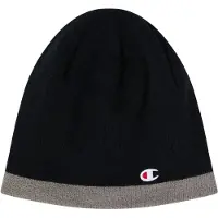 Champion Unisexe, Bonnet, Wendemütze, Noir, Gris, Argent