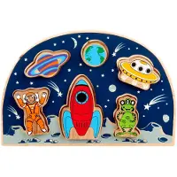Lanka Kade Puzzle de formes Espace Jouets éducatifs en carton