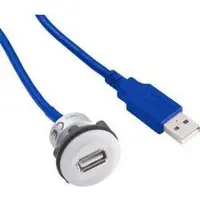 TRU COMPONENTS Adaptateur USB 3.0 USB femelle type A vers USB mâle type A avec 60 cm de câble TRU COMPONENTS USB-12 1313909 1 pc(s)