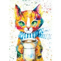 Magnolia Puzzle Colorful Cat - 1000 pièces
