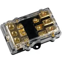Sinuslive Bloc de distribution de fusibles pour mini-fusibles ANL 3x 25mm² - 3x 16mm