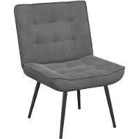 vidaXL Fauteuil relax gris foncé 64x74x84 cm velours
