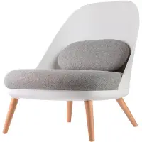 Paper Flow Fauteuil Cocoon Design moderne blanc blanc