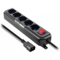 Vultech Bloc multiprises à 5 prises avec interrupteur coupe-feu MU-UPS01
