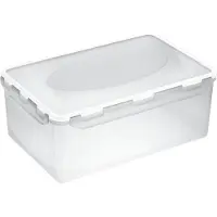 PLAST TEAM Vertriebs GmbH plast team Boîte de conservation Airtight 5,0 litres transparent/blanc