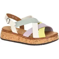 Gabor 82.743 Sandales à talons pour femmes - Sandales à lanières multicolores pour les loisirs NEUVES