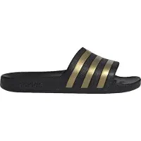 Adidas Claquettes / Tongs 'Adilette Aqua' citron vert / noir