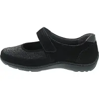 Waldlaufer Damen Klett Slipper noir 7
