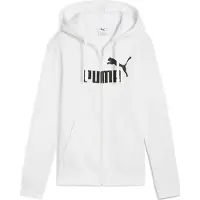 Puma Ess No 1 Logo Full Zip Sweatshirt Blanc XS Femme