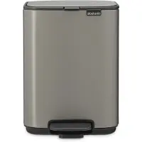 Brabantia Poubelle à pédale Bo 4 l, platine