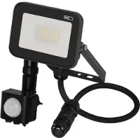 Emos Spot LED INOVO avec détecteur de mouvement, 10 W, gris, blanc neutre, ZS2712