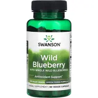 Swanson Health , Myrtille Sauvage avec Myrtilles Sauvages Entières, 250 mg, 90 Gélules Végétales