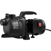 Vevor Pompe à Jet pour Puits Peu Profond 800 W Pompe à Jet en PP Débit Max 3300 L/h pour Irrigation de Jardin et Arrosage de Pelouse