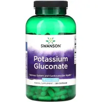 Swanson Health Gluconate de Potassium 99 mg 250 Capsules Health Products