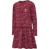 Hummel Merry Long Sleeve Dress Rouge 110 cm Fille