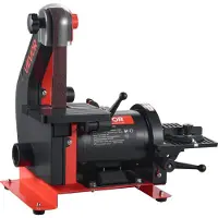 Vevor Ponceuse à Bande et à Disque 250 W Bande Abrasive 25,4 x 762 mm Disque de Ponçage 125 mm Table de Travail Réglable 0-45° avec Port de Poussières pour Travail du Bois Rénovation Meubles Bricolage