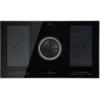 Klarstein 2-EN-1 Plaque Induction Electrique et Hotte Aspirante, Plaque Induction 4 Feux, Ventilateur Débit d'Air 654m³/h, Tables de Cuisson 4 Zones, Céramique,Tactile, Classe Energétique A