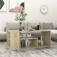 Prolenta Maison Exclusive - Table basse en chêne Sonoma 100x50x40 cm Matériau dérivé du bois