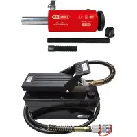 Ks Tools Hydraulik-Einheit 32t, mit Luft-Hydraulik-Pumpe, 9-tlg