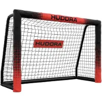 Hudora But de football Pro Tect 120 noir avec filet pour enfants