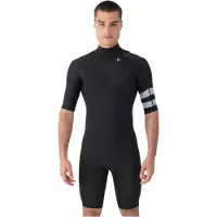 Hurley Advant 2/2 Mm Springsuit Short Sleeve Back Zip Shorty Noir M Homme