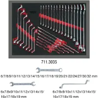 Ks Tools Jeu de clés, 35 pièces, 1/1 insert système - 711.3035