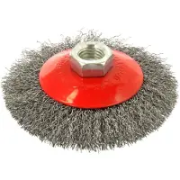GEKO Bol à brosse métallique à disque - fil tressé 100mm 01537