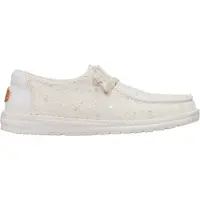 HEY DUDE Chaussures de loisirs pour femme Wendy Sequin Lace, couleur ivoire, taille 38
