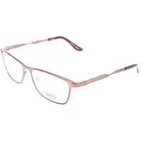 Safilo Lunettes de Vue SA 6025 54/15/135 Shiny light brown matt mud Stainless steel WOMAN SA 6025