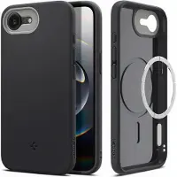 Spigen Nano Pop (MagFit) (Apple iPhone 16e, Apple iPhone 17e), Coque pour téléphone portable, Noir