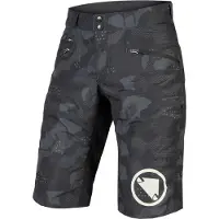 Endura Short SingleTrack II E8102 - hommes, ample, sans doublure, noir camouflage - Taille XL