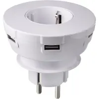 XLayer Adaptateur USB 4400 mA / blanc / 3 ports USB et 1 port Type-C / prise 220 V