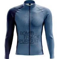 Bombtrack Grids And Guides Long Sleeve Jersey Bleu M Homme