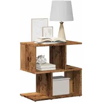 vidaXL Tables de chevet 2pcs vieux bois 50x30x51,5cm bois d'ingénierie