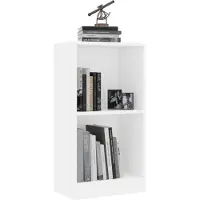 vidaXL Bibliothèque blanc 40x24x75 cm bois d'ingénierie
