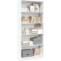 vidaXL Bibliothèque blanc 80x24x176 cm bois d'ingénierie