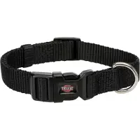 Trixie Premium Collier - S: 25-40 Cm/15 Mm, Noir