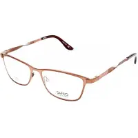 Safilo Lunettes de Vue SA 6025 52/15/135 Shiny light brown matt mud Stainless steel WOMAN SA 6025