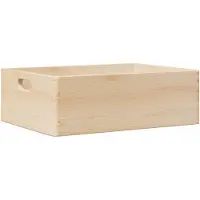 vidaXL Boîte en bois avec poignées 40x30x13 cm bois de pin massif