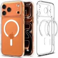 Spigen Coque Ultra Hybrid MagSafe pour Apple iPhone 17 Pro Max - Clear / White